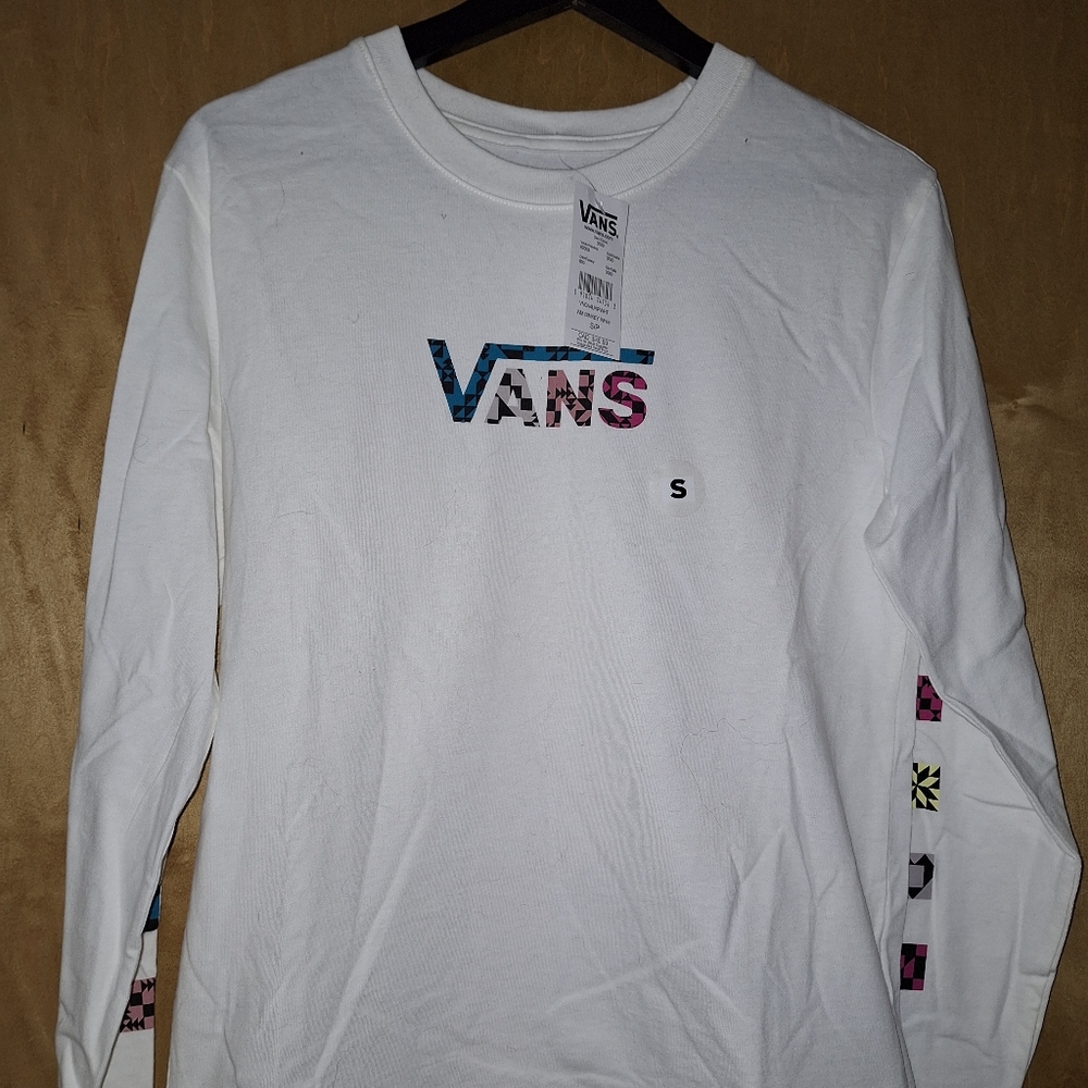 Vans White Long Sleeve Shirt
